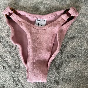 Hunza G Zadie Nile Bikini Bottom Dusty Pink one size